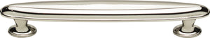 Atlas Homewares Austen Oval Pull 5 1/16 Inch (c-c) Polished Nickel