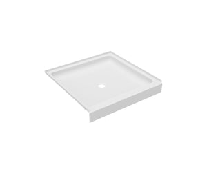 Swanstone R-3636 36 x 36 Veritek Alcove Shower Pan with Center Drain in White FF03636MD.010