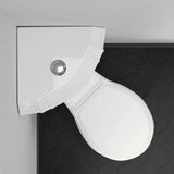 New England Home Goods - Far Harbor Corner-Fit Comfort Height Dual-Flush Toilet - Corner Toilet