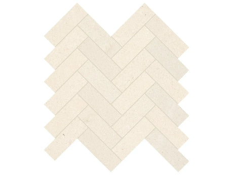 Anatolia Tile 1.25X4 Serene Ivory Herringbone Honed Limestone Mosaic 5001-0263-0 * 1 Sheet = .89 Sqft * Serene Ivory Herringbone - premium natural stone mosaic tile from Anatolia Tile, available at PoshHaus showroom in Keene, NH