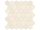Anatolia Tile 2" Hex Serene Ivory Honed Limestone Mosaic 5001-0265-0 * 1 Sheet = .99 Sqft * Serene Ivory Hexagon 2" - premium natural stone mosaic tile from Anatolia Tile, available at PoshHaus showroom in Keene, NH