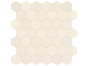 Anatolia Tile 2" Hex Serene Ivory Honed Limestone Mosaic 5001-0265-0 * 1 Sheet = .99 Sqft * Serene Ivory Hexagon 2" - premium natural stone mosaic tile from Anatolia Tile, available at PoshHaus showroom in Keene, NH