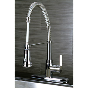 Gourmetier GSY8871CTL Continental Single-Handle Pre-Rinse Kitchen Faucet, Polished Chrome