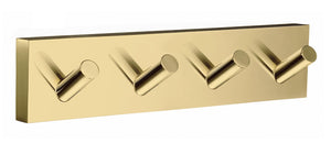 Smedbo House Quadruple Hook in Polished Brass
