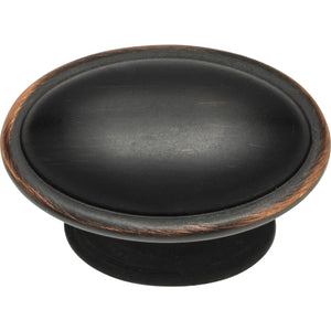 Atlas Homewares Austen Oval Knob 1 5/16 Inch Venetian Bronze