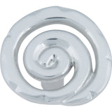 Atlas Homewares Scroll Knob 1 1/2 Inch Brushed Nickel