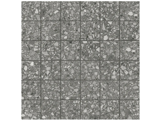 Anatolia Tile 2X2 Station Shadow Matte 36 Piece Porcelain Mosaics. 1 Sheet = .96 Sq. Ft. 4501-0319-0 (63-669) Shadow 2x2 - premium natural stone mosaic tile from Anatolia Tile, available at PoshHaus showroom in Keene, NH