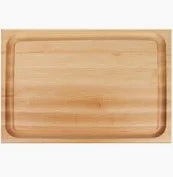 John Boos RAD02-GRV-S 20X15X2.25 Maple Edge Reversible Cutting Board with Juice Moat and Pouring Spout