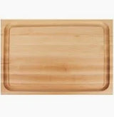 John Boos RAD02-GRV-S 20X15X2.25 Maple Edge Reversible Cutting Board with Juice Moat and Pouring Spout