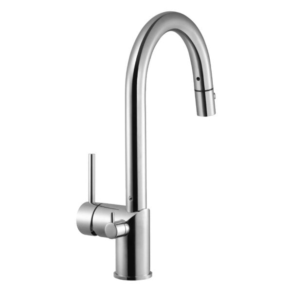 Hamat - SHPD-2000 BN - Dual Function Pull Down with Shut Off Valve for Hot Water in Brushed Nickel