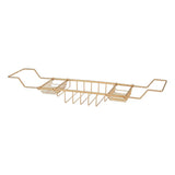 Signature Hardware Nottingham Adjustable Brass Tub Caddy 123696