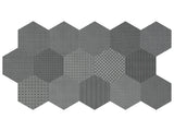 Anatolia Tile 8 In Hex Tapestri Silk 4500-0987-0 Blend Silk Blend Hexagon 8.5x8.5 - premium natural stone mosaic tile from Anatolia Tile, available at PoshHaus showroom in Keene, NH