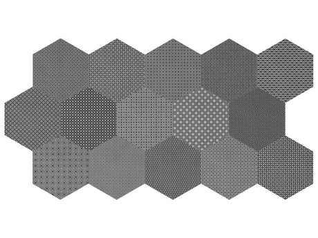 Anatolia Tile 8 In Hex Tapestri Silk 4500-0987-0 Blend Silk Blend Hexagon 8.5x8.5 - premium natural stone mosaic tile from Anatolia Tile, available at PoshHaus showroom in Keene, NH
