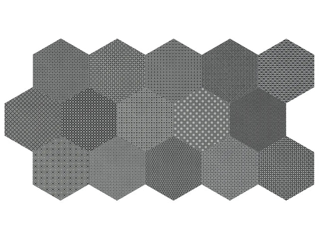 Anatolia Tile 8 In Hex Tapestri Silk 4500-0987-0 Blend Silk Blend Hexagon 8.5x8.5 - premium natural stone mosaic tile from Anatolia Tile, available at PoshHaus showroom in Keene, NH