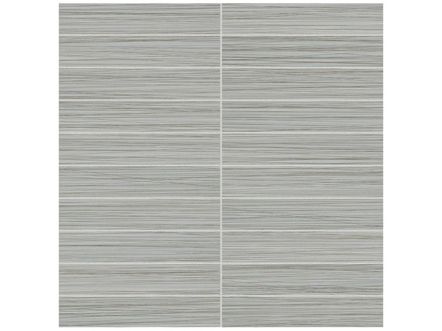 Anatolia Tile 1X6 Zera Annex Matte Silver Stacked Mosaic. 1 Sheet = .96 Sq. Ft. 4501-0311-1 Silver 1x6 - premium natural stone mosaic tile from Anatolia Tile, available at PoshHaus showroom in Keene, NH