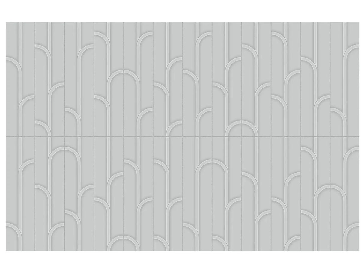 Anatolia Geometra 3X12 Ivy Silver Glossy Ceramic Wall Tile 4000-0304-0 Silver Ivy 3x12 - premium natural stone mosaic tile from Anatolia Tile, available at PoshHaus showroom in Keene, NH