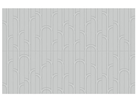 Anatolia Geometra 3X12 Ivy Silver Glossy Ceramic Wall Tile 4000-0304-0 Silver Ivy 3x12 - premium natural stone mosaic tile from Anatolia Tile, available at PoshHaus showroom in Keene, NH