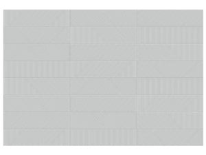 Anatolia Geometra 3X12 Maze Silver Glossy Ceramic Wall Tile 4000-0315-0 Silver Maze 3x12 - premium natural stone mosaic tile from Anatolia Tile, available at PoshHaus showroom in Keene, NH