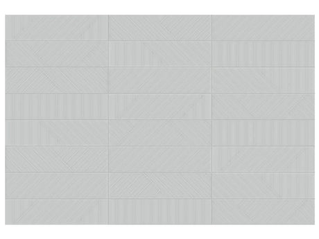 Anatolia Geometra 3X12 Maze Silver Glossy Ceramic Wall Tile 4000-0315-0 Silver Maze 3x12 - premium natural stone mosaic tile from Anatolia Tile, available at PoshHaus showroom in Keene, NH