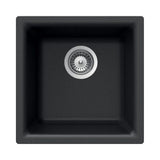 Hamat - SIO-1616B-BL - Granite Dual Mount Bar/Prep Sink, Black