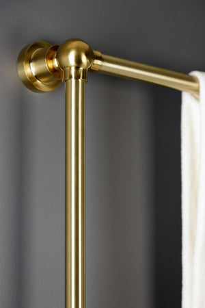 Kingston Brass FSC8933DL Concord Widespread Bathroom Faucet with Brass Pop-Up, Brushed Brass