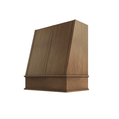 Shaker Kodiak Angled Hood with Strapping Flat Trim - 30" W x 36" H