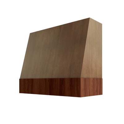 Shaker Kodiak Angled Hood with Walnut Band - 42" W x 36" H