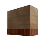 Shaker Kodiak Box Hood with Shiplap Walnut Band - 30" W x 30" H