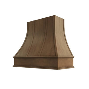 Shaker Kodiak Curved Hood with Strapping Flat Trim - 36