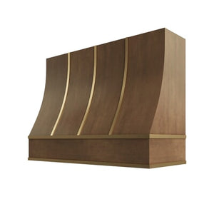 Shaker Kodiak Sloped Hood with Brass Strapping - 48