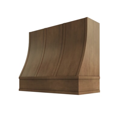Shaker Kodiak Sloped Hood with Strapping Flat Trim - 42" W x 30" H