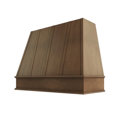 Shaker Kodiak Tapered Hood with Strapping Flat Trim - 48" W x 30" H