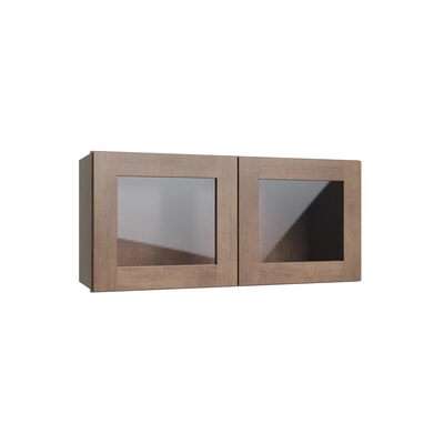 Shaker Kodiak 15" Wall Stacking Cabinets with Glass