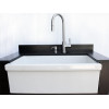 ALFI brand AB2028-BSS Solid Brushed Stainless Steel Single Hole Pull Down Kitchen Faucet