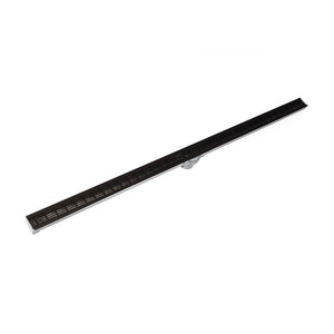 Infinity Drain S-LAG 3896  96" S-PVC Series Low Profile Complete Kit with 1 1/2" Wedge Wire Grate