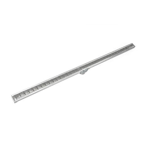 Infinity Drain S-LAG 3836  36" S-PVC Series Low Profile Complete Kit with 1 1/2" Wedge Wire Grate