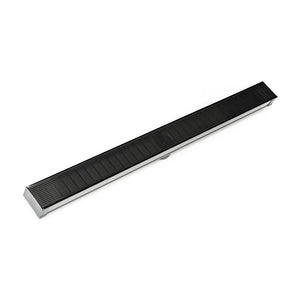 Infinity Drain S-LAG 6596  96" S-PVC Series Low Profile Complete Kit with 2 1/2" Wedge Wire Grate