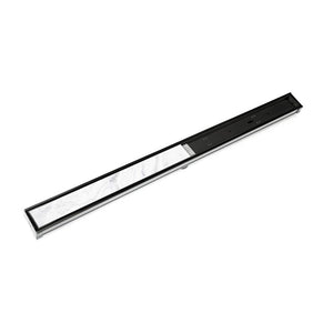 Infinity Drain S-LTIF 6536  36" S-PVC Series Low Profile Complete Kit with 2 1/2" Tile Insert Frame