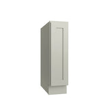 Shaker Moss Single Door Full Height Base Cabinet - 9" W