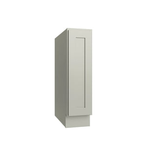 Shaker Moss Single Door Full Height Base Cabinet - 9" W