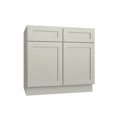 Shaker Moss Double Door Standard Base Cabinet - 36" W
