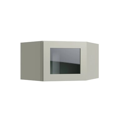 Shaker Moss 15" Corner Wall Stacking Cabinets - 24" W