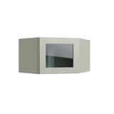 Shaker Moss 15" Corner Wall Stacking Cabinets - 24" W