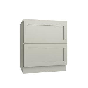 Shaker Moss 2 Drawer Base Cabinet - 36