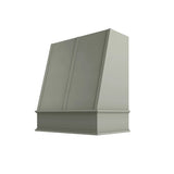 Shaker Moss Angled Hood with Strapping Flat Trim - 30" W x 30" H