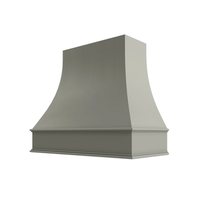 Shaker Moss Curved Hood Classic Trim - 30" W x 36" H