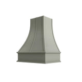 Shaker Moss Curved Hood with Strapping Flat Trim - 30" W x 30" H