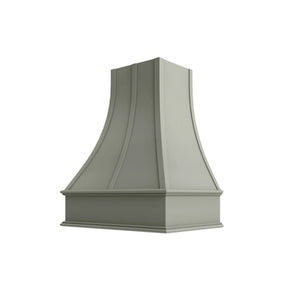 Shaker Moss Curved Hood with Strapping Flat Trim - 30