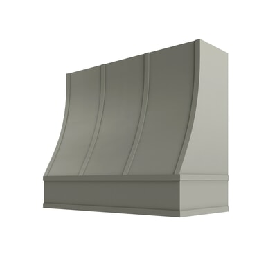 Shaker Moss Sloped Hood with Strapping Flat Trim - 42" W x 30" H