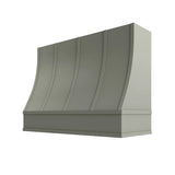 Shaker Moss Sloped Hood with Strapping Flat Trim - 48" W x 48" H